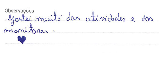 Testemunhos de Crianças